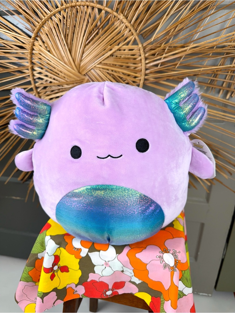 Official Kellytoy Squishmallows Monica the Axolotl 12” Stuffed Plush for Kids